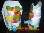 special shaped fresh fruit juice plastic bag / baby drinking packing pouches,printed plastic stand up fresh frozen fruit