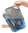 Squeeze refillable plastic packaging spout bag for Chemical industry bag,Chemical Pesticide Plastic Foldable Spray Bottl