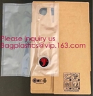 2L 3L 5L plastic valve wine bag in box water dispenser laminated aluminum bib bag in box wine dispenser bag bagease pack