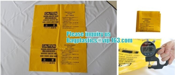 BUILDING FILMS, Asbestos bag, PE asbestos bag, building waste bag asbestos bag, building waste bag asbesto, rubble sacks