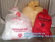 disposable autoclave sterilization biohazard bags, Heavy duty safety plastic biohazard infectious waste bag medical wast