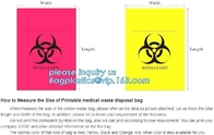 infectious medical waste disposal plastic bag, plastic clinical waste bag, medical waste bag biohazard bag, bagease