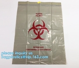 Cheap Medical Drawstring Biohazard Waste Bags, HDPE/LDPE drawstring type biohazard waste garbage bag, DRAWTAPE BAGS PAC