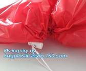 HDPE/LDPE/PP autoclave bags medical garbage bag for biohazard waste, yellow with printing medical biohazard waste bag