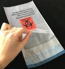 printing self adhesive biohazard waste bag, autoclave biohazard specimen transport bag, Medical Biohazard Plastic Poly B