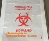 biodegradable biohazard bag/Recycled garbage bag, Polyethylene Biohazard Printed Clear Plastic k Specimen Bags Wit