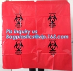 Pharmaceutical Specimen Transport Bags Yellow First Aid Medical Waste Bag,Infectious Emergency Autoclavable Biohazard Ba