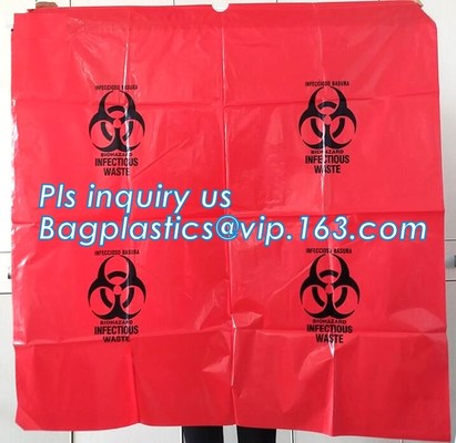 Pharmaceutical Specimen Transport Bags Yellow First Aid Medical Waste Bag,Infectious Emergency Autoclavable Biohazard Ba