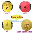 Biohazard disposable medical sterilization retort pouch bags hospital medical waste garbage biohazard bag, bagplastics