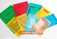 Biohazard Specimen Bag with Document Pouch, Industrial waste disposal, biodegradable waterproof plastic k poly pe