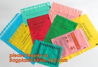 Biodegradable PLA Plastic Bag Corn Starch Biohazard Specimen k Bag, LDPE Three Walls Specimen Bag with Pocket, pac
