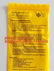 6x9 Lab k specimen kangaroo bag biohazard medical reclosable plastic bag, Biohazard Specimen transport bag, bageas