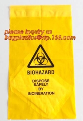 Poly Plastic Medical Specimen Bags Hospital Bag Medical Vomit Bag, specimen bag autoclavable biohazard bags high quality