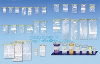 Fisherbrand™ Sterile Polyethylene Sampling Bags Capacity: 120mL, Bags with Flat-Wire Closures, Sample Collection and Tra