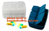 pill case with date letters,Hot Sale medicine box,Plastic 7 Days Pill Box, Cute Round Plastic Weekly 7 Days Pill Box