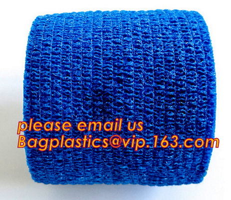 Cohesive Bandage selling well medical production bule high elastic adhesive wound bandage different size,MEDICAL, BANG