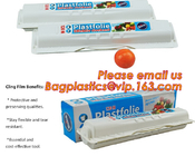BPA free slider /plastic cutter PE cling film for food wrap, PVC Food Wrap Cling Film, cling film for food wrap