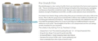 LLDPE Shrink Wrap Stretch Film Plastic Wrap - Industrial Strength Hand Stretch Wrap, Mini Stretch Wrap Film with Handle