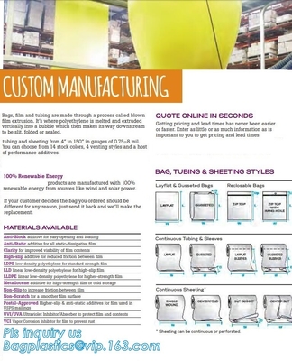 Clear Poly Sheets CUSTOM BAGS Chair Bags Comfort Bags Die Cut Handle Bag Door Knob Bags Drum Liners Drum Caps Extra Larg