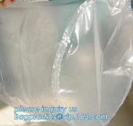 bottom unloading PE liner bag, round bottom bucket liner, plastic pail liner, circle round bottom liner for liquid and p
