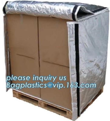 Aluminum Foil Bubble Insulation Material Vapour Battier Pallet Cover, Thermal insulated pallet blankets,