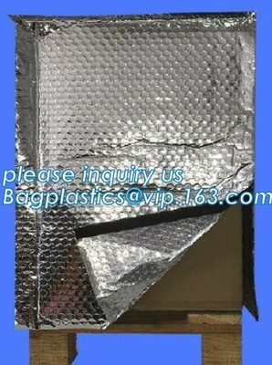 Reflective Bubble Foil Blanket for pallet cover, Thermal insulated pallet cover aluminum foil insulation bag container f