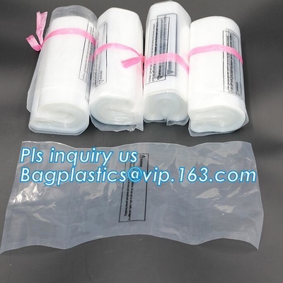 LDPE Plastic Flat Poly Bag with Suffocation Warning, 1 Mil Clear Flat Poly Bags, LDPE Lay Flat Poly Bags Flat Drum Liner