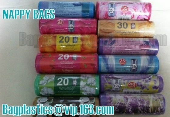 Fragranced Biodegradable Easy-Tie Bag Home and Travel,Lavender, Talcum Powder, Cucumber, or Brazilian Mango, Scented Bag