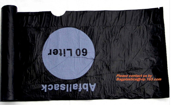 Garbage Bags Wastebasket Bin Liners New Design Easy To Tear Extra Durable Plastic Trash Bags For Bathroom Bedroom Office