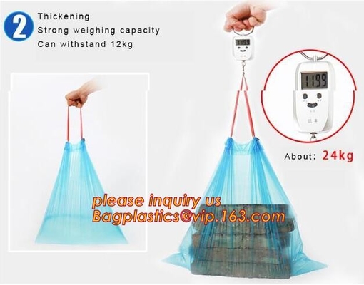 Kitchen Trash Bags Can Bin Liners Trash Bags for Car Office Bathroom,Bin Bag Drawstring Handle Trash Bags Indoor Trash