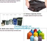 indoor/outdoor waste bags Rubbish Black Bag Trash Can Liners for Kitchen Home Bathroom Bedroom Toilet Office Rubbish Bin