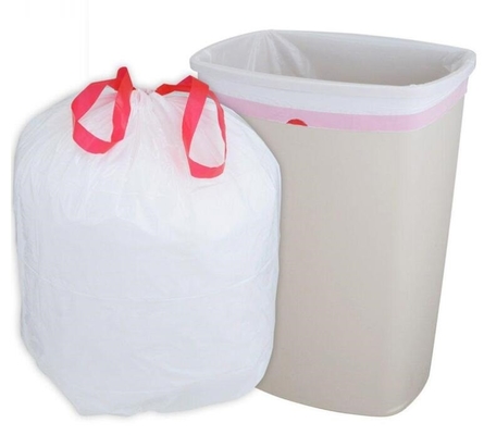 Bio Eco Green Waste Basket Bin Liners Bags, Kitchen Bath Bedroom Car Trash Can, Office Waste Bin Liners Unscented,White