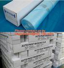 PE Plastic masking taped protective film for paint protection, Easy Tearing Tissue Paper Auto Paint Masking Film