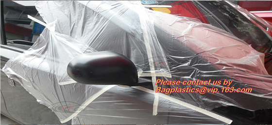 43.3 inch roll Plastic Pre-taped Masking Film, Drop cloth, masker roll for Car Paint, plasti dip masking, auto paint ove