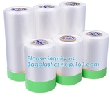 Drop Film Roll Overspray Disposable Table Cloth Cover, Drop Film Roll With High Temperature Resistance Masking, Tape