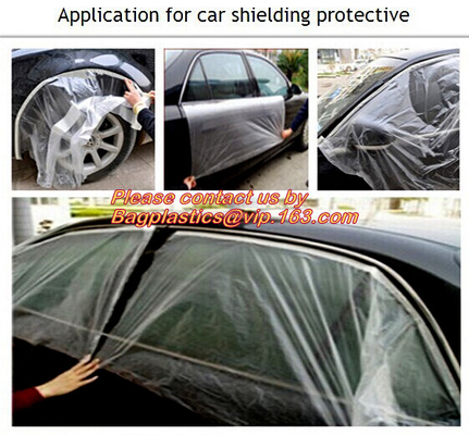 Car shielding protective film, Coreless auto paint masking film, Auto Paint Masking Film with Paper Core, HDPE Masking