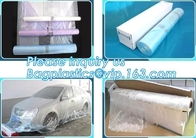 auto polyurethane masking plastic for painting 4*300m, TapeM plastic auto paint masking protection film for cars, bagplasti