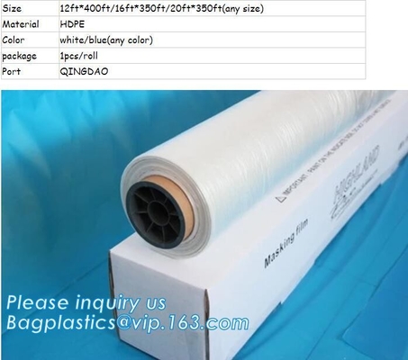 TapeM plastic auto paint masking protection film for cars,painting plastic masking protective film for cars, auto paint pol