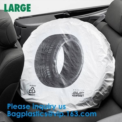 Tire Storage Bags Car Plastic Tire Bags For Automotive Interior Protection, Auto Repair Shops Tire Covers For Wheel