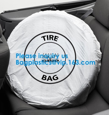 Tire Storage Bags Car Plastic Tire Bags For Automotive Interior Protection, Auto Repair Shops Tire Covers For Wheel