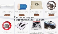 Car Disposable Plastic Seat Covers Vehicle Protectors, Five Set of Vehicle Maintenance Protection, Masking Dust Covers