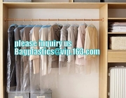 Clear Plastic Dry cleaning poly garment bags for packing clothes storage on roll,Plastic garment bags for suit BAGEASE