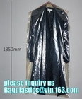 Clear Vinyl Showerproof PEVA Plastic Garment Suit Clothes Shoulder Dust Covers,Foldable garment storage bags dust proof