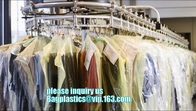 Clear Vinyl Showerproof PEVA Plastic Garment Suit Clothes Shoulder Dust Covers,Foldable garment storage bags dust proof