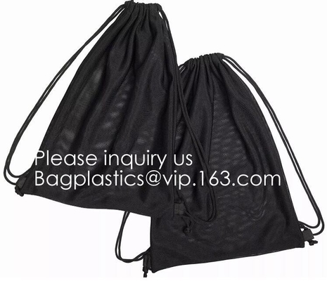 Heavy Duty Laundry Nylon Mesh Stuff Bag With Sliding Drawstring,Durable Nylon Mesh Drawstring Laundry Bag Portable Trave