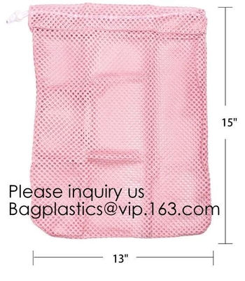 Protection Zipper Mesh Laundry Bag Laundry Wash Mesh Bag,Gym Bags, Laundry Bag, Swimming Bag, Travel Bags, Mesh Bags Pac