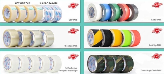 bopp Custom Carton Packing Tape, Abrasive yellow and black anti slip tape waterproof, custom printed bopp hand packaging