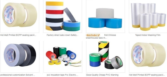 bopp Custom Carton Packing Tape, Abrasive yellow and black anti slip tape waterproof, custom printed bopp hand packaging