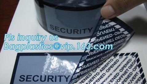 Tamper evident holographic label / Security Hologram VOID sticker,Antifake Logo Printing Peel Off Void Sticker, Warranty