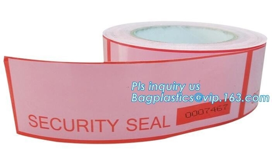 Waterproof Anti-Theft Security Void Tamper Evident Box Seal Adhesive Tape,Tamper Evident Adhesive Void Security Tape